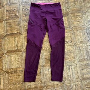 Ivivva long mesh burgundy  Leggings